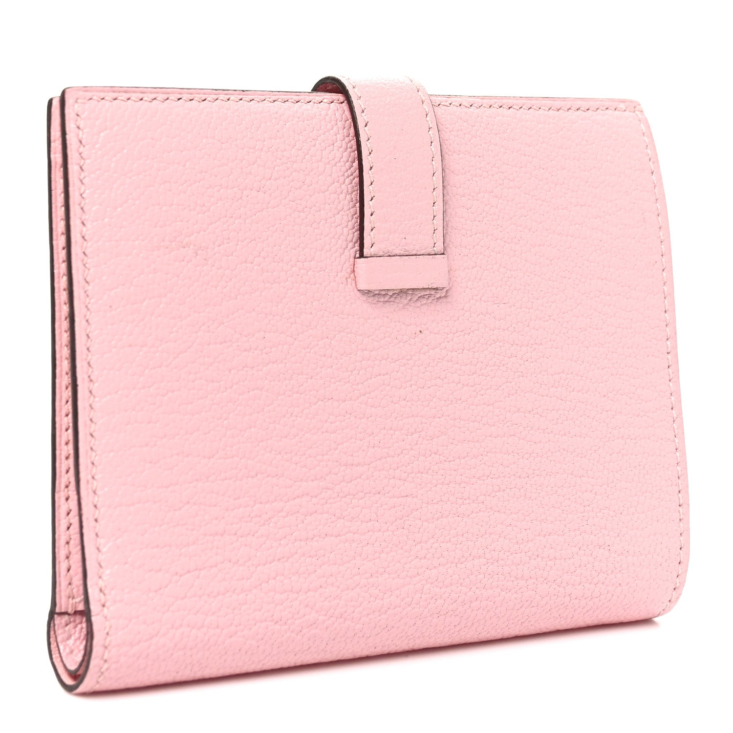 Hermes Chevre Mysore Bearn Compact Wallet Rose Sakura 3 of 7