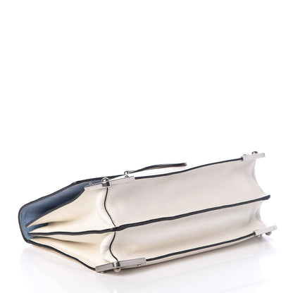Prada Glace Calfskin Large Soft Cahier Bag White 4 of 8