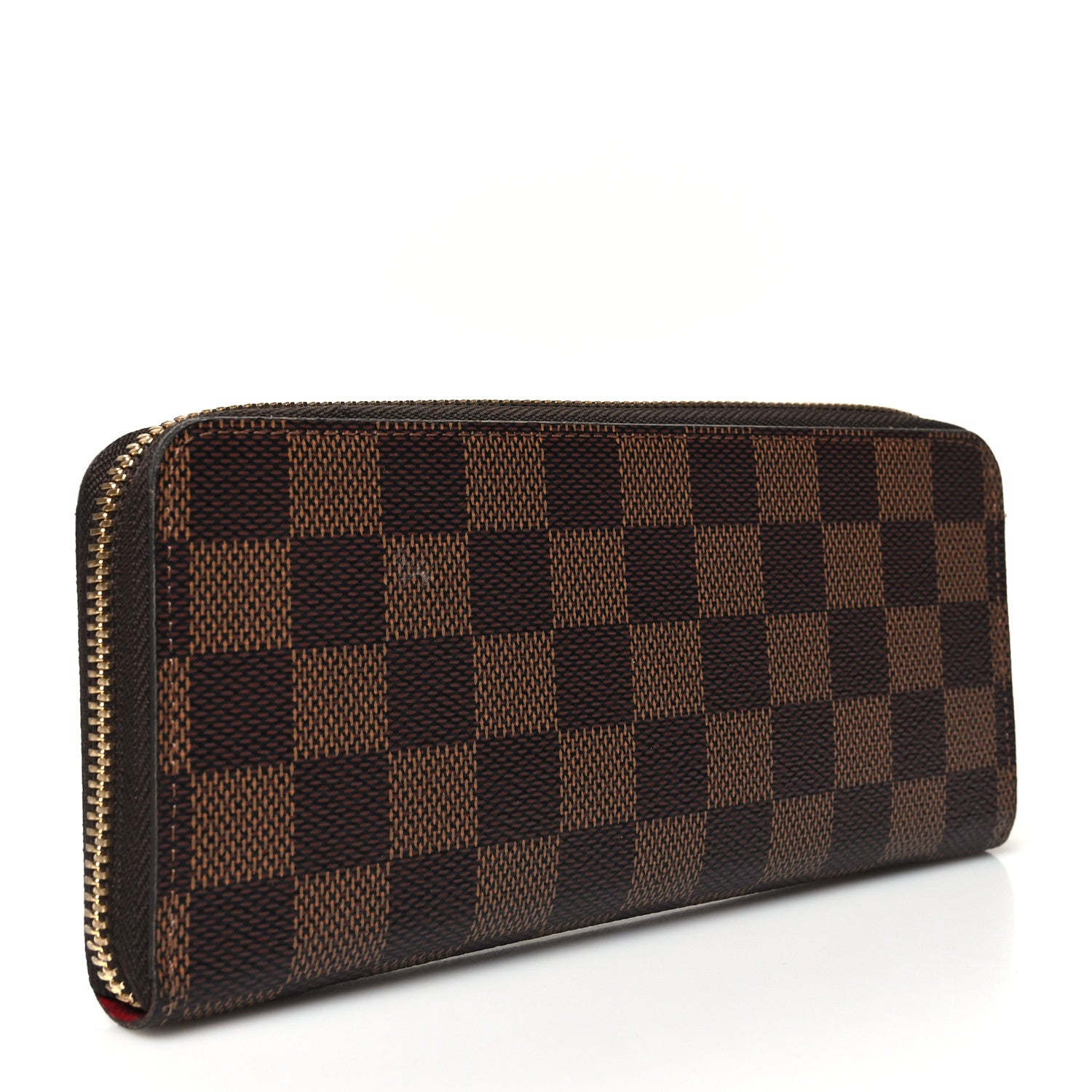 Louis Vuitton Damier Ebene Clemence Wallet Cherry 3 of 9