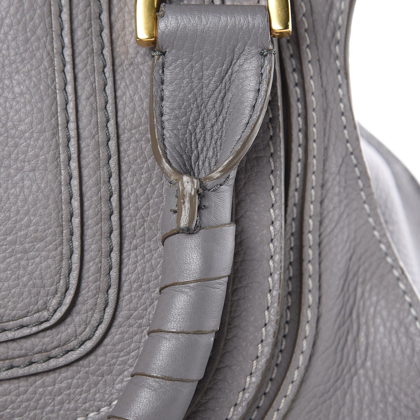 Calfskin Medium Marcie Satchel Cashmere Grey