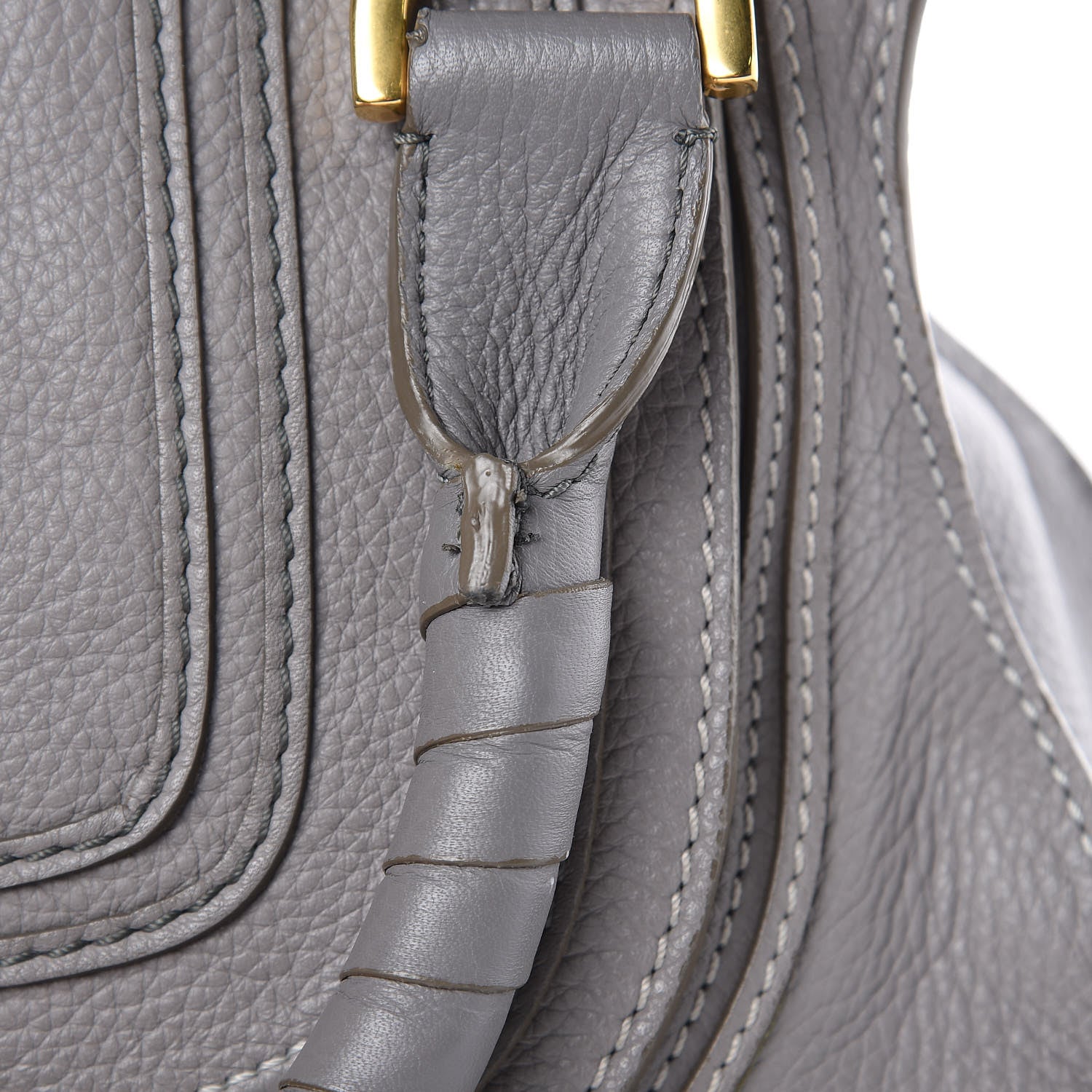 Chloe Calfskin Medium Marcie Satchel Cashmere Grey 17 of 18