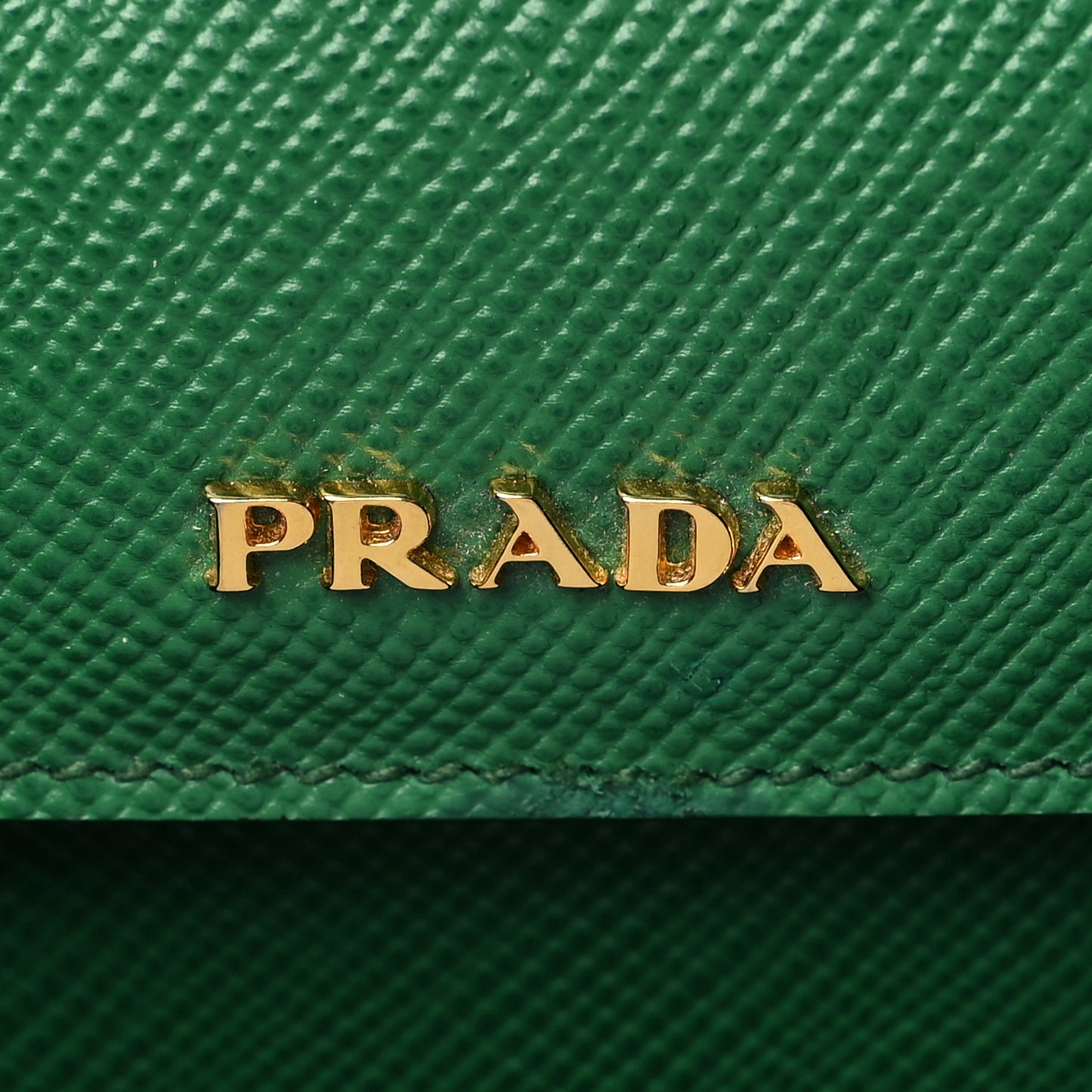 Saffiano Cuir Medium Double Bag Verde