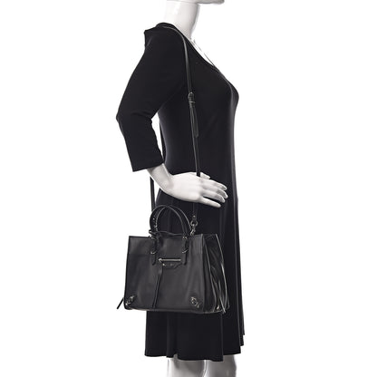Balenciaga Veau Papier A6 Zip Around Tote Black 2 of 10