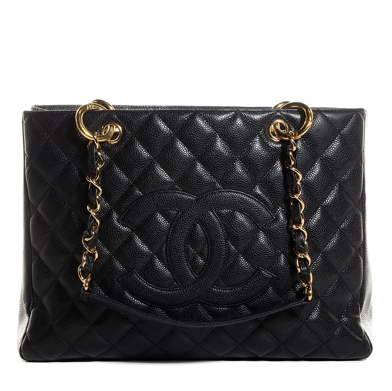 Chanel Caviar Quilted Grand Shopping Tote GST Black 1 of 7