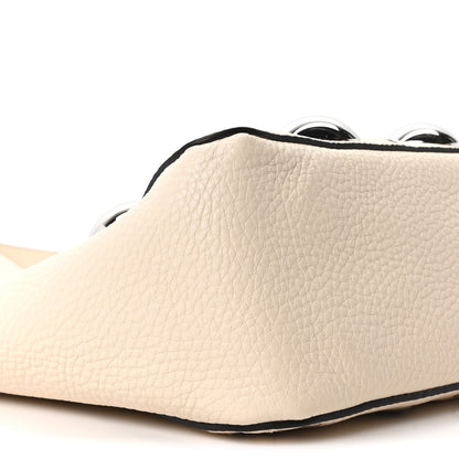 Valentino Garavani Grainy Calfskin Studded Small Nellcote Shopping Tote White 8 of 9