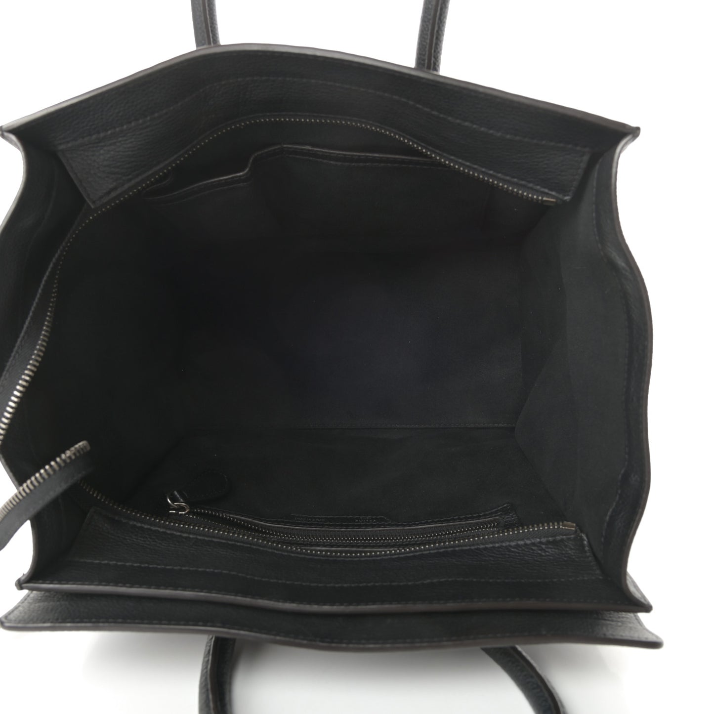 Drummed Calfskin Mini Luggage Black