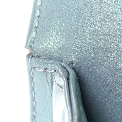 Chanel Iridescent Patent Calfskin Quilted Medium Boy Flap Light Blue 13 of 13