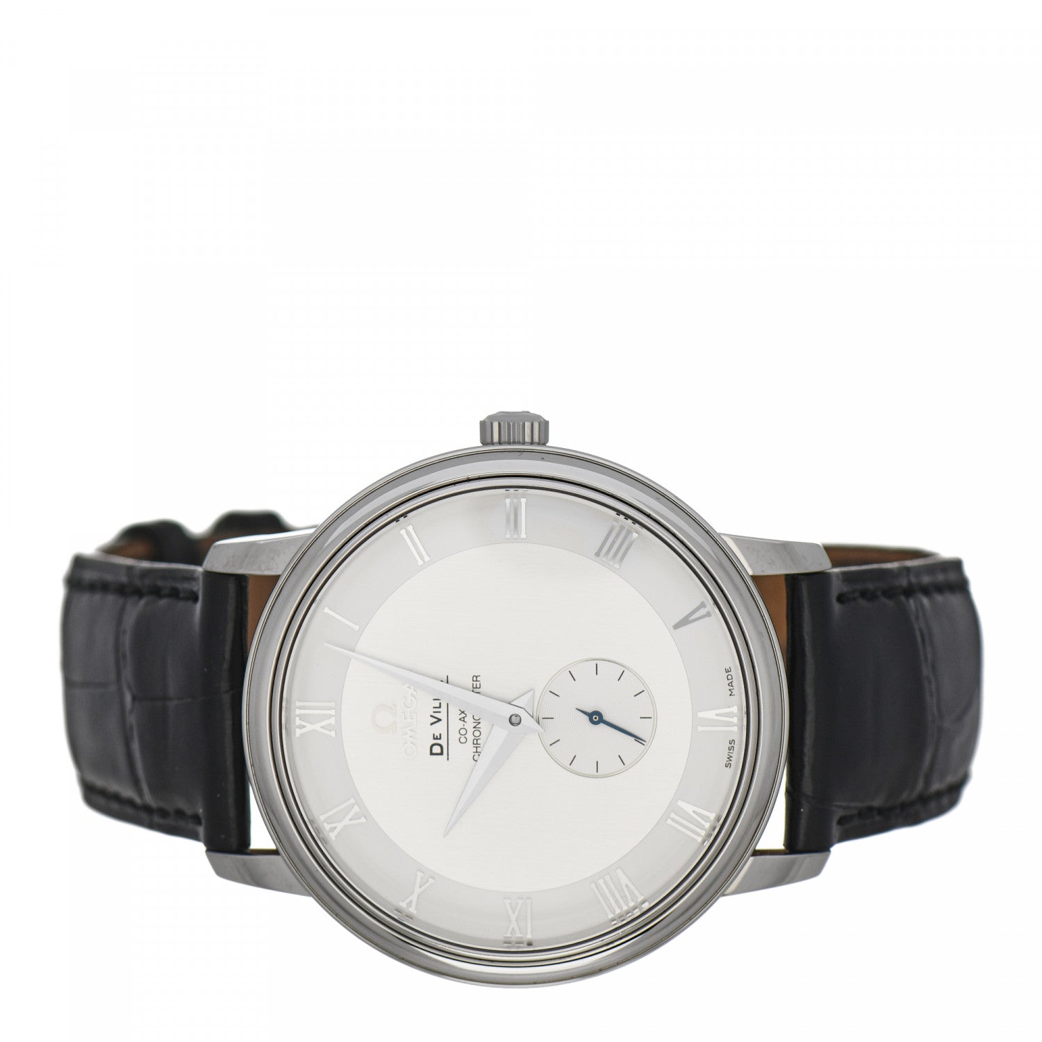 Omega Stainless Steel Alligator 39mm De Ville Co-Axial Automatic Watch 4813.30.01 2 of 6