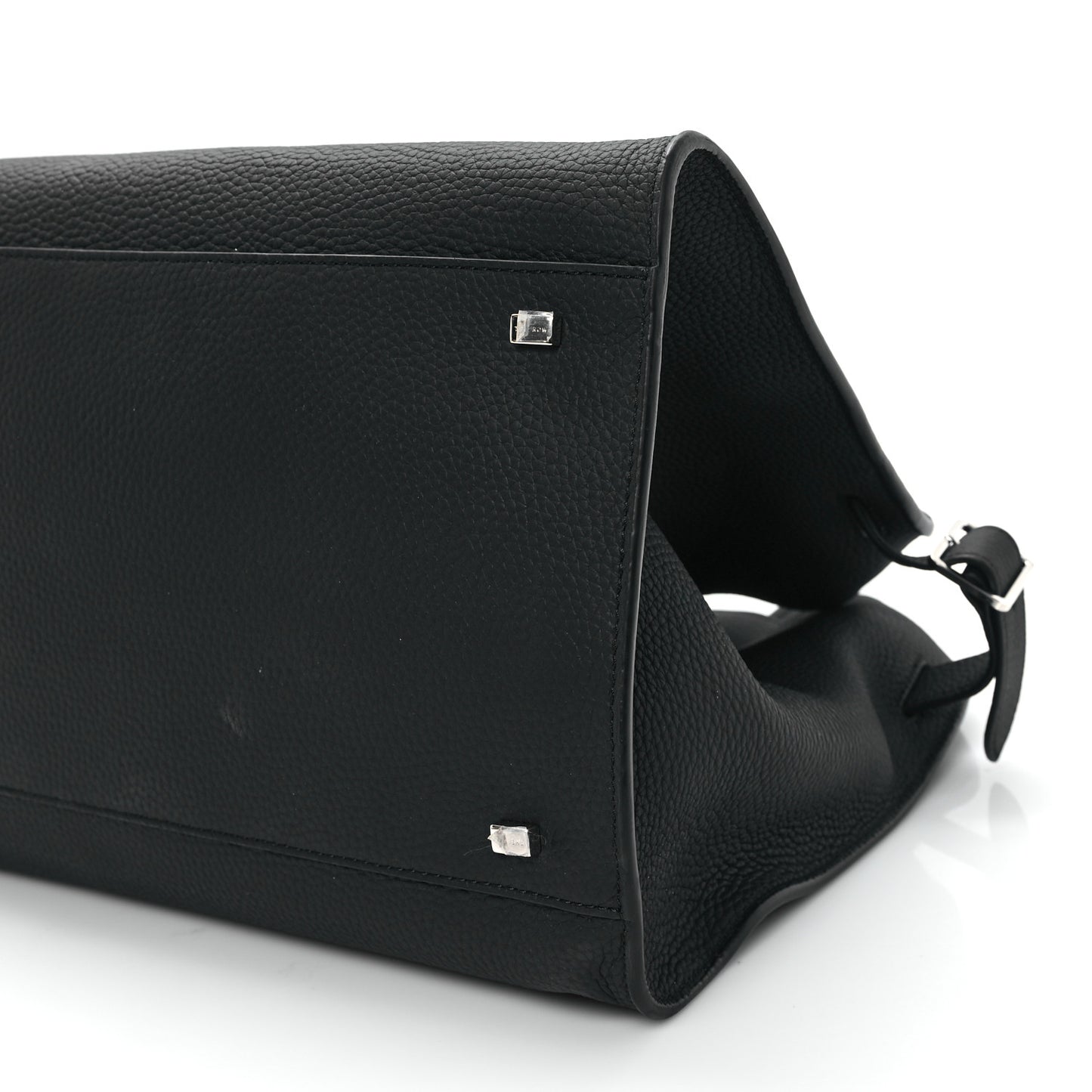 Matte Grained Calfskin Soft Margaux 15 Black