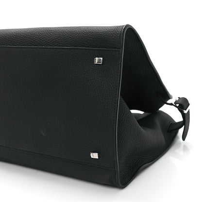 The Row Matte Grained Calfskin Soft Margaux 15 Black 9 of 10