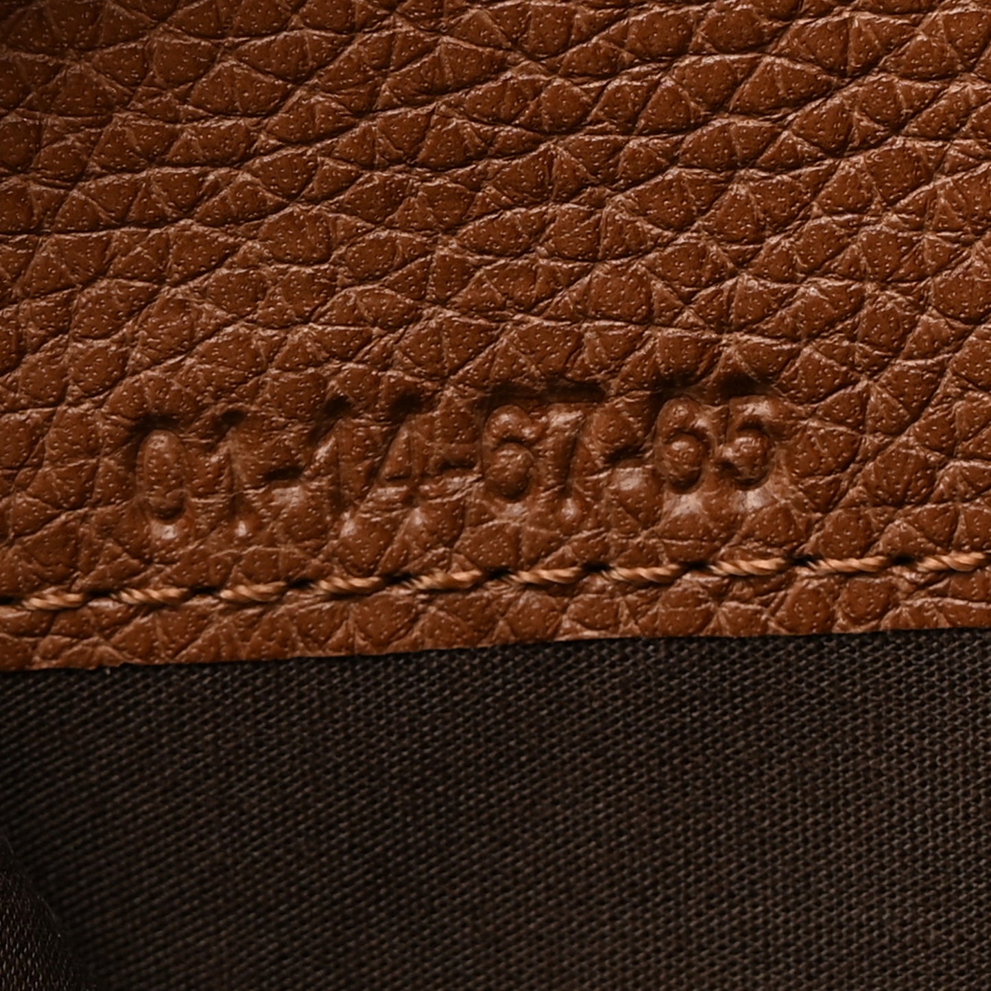 Calfskin Marcie Long Zip Around Wallet Tan