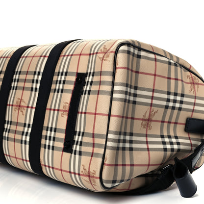 Burberry Haymarket Check Duffle Bag Black 10 of 10