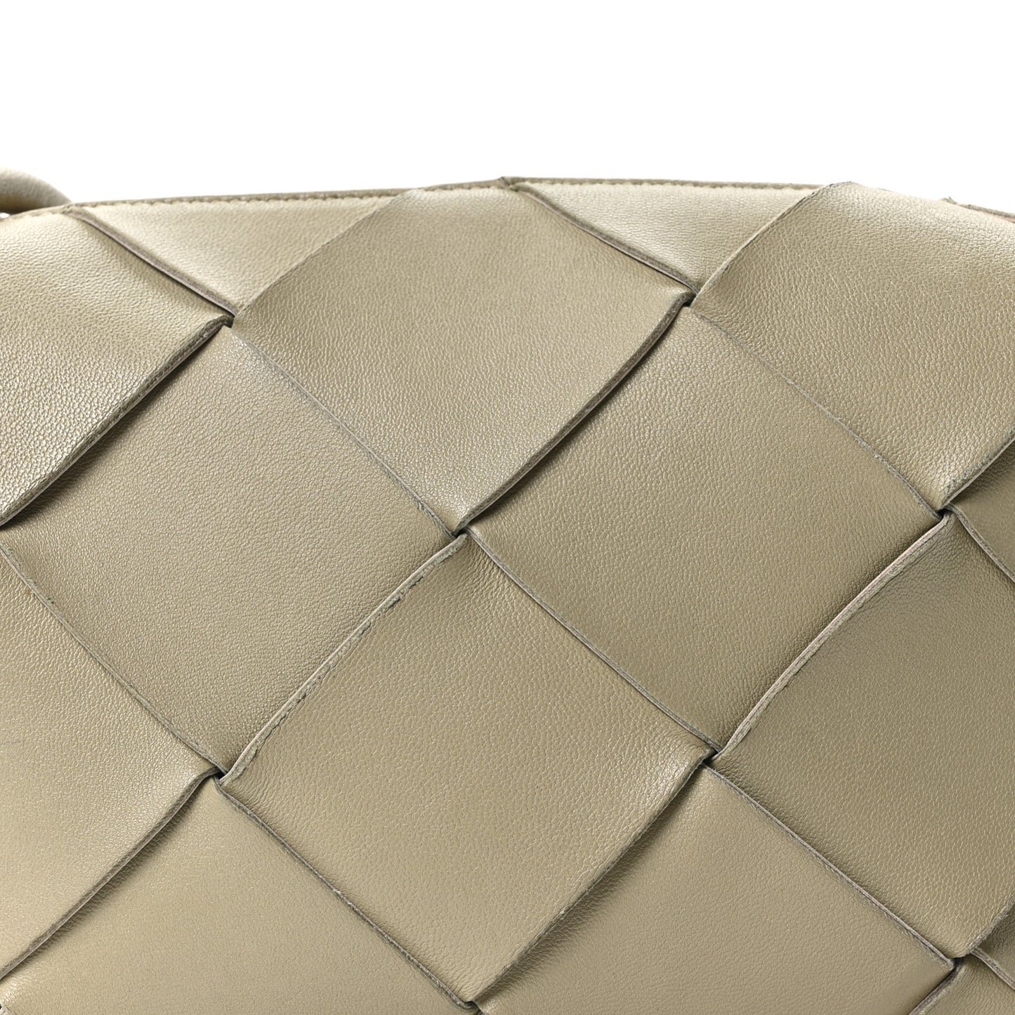 Lambskin Maxi Intrecciato Small Cassette Camera Bag Travertine