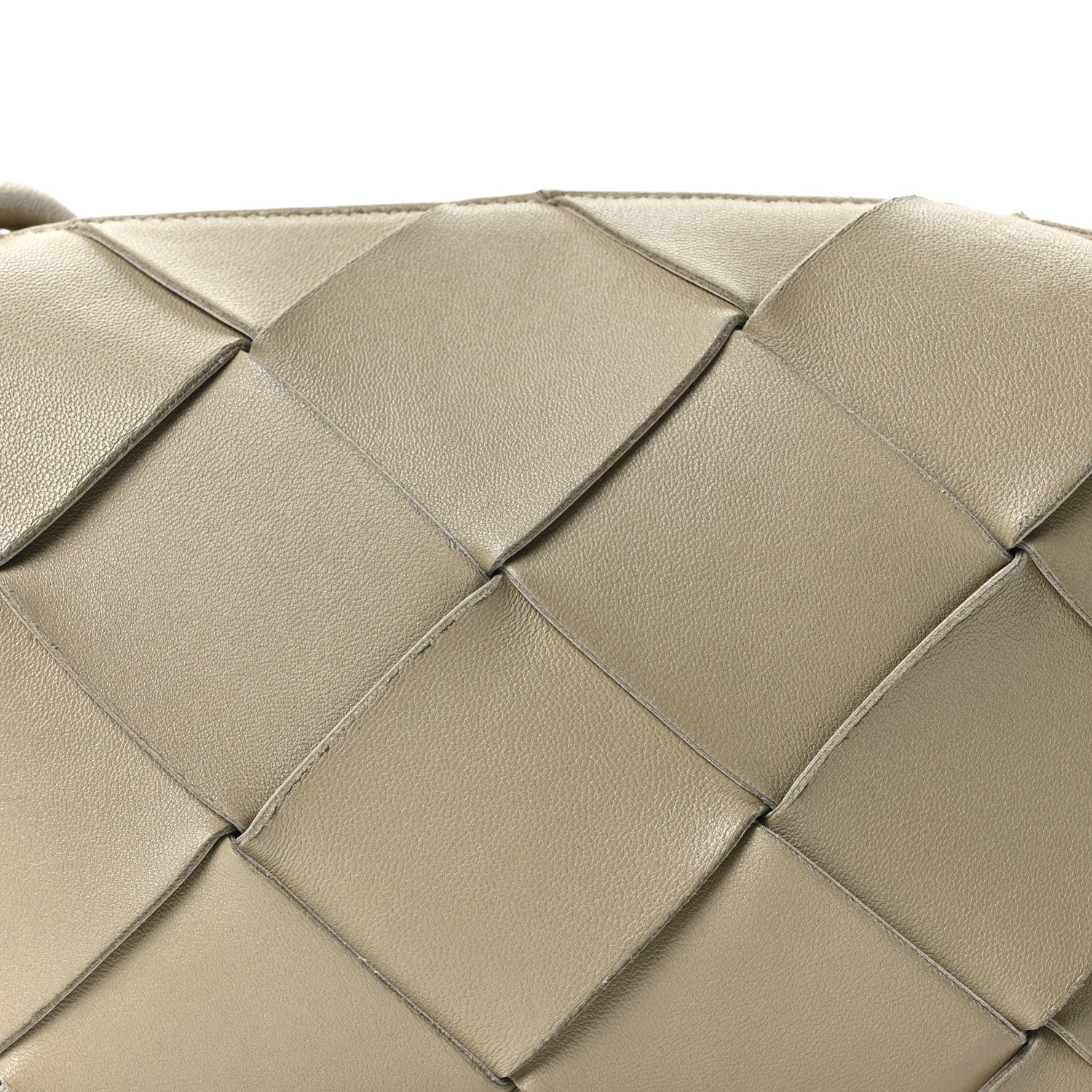 Bottega Veneta Lambskin Maxi Intrecciato Small Cassette Camera Bag Travertine 7 of 9