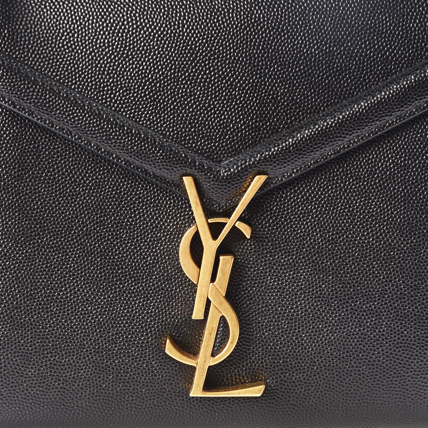 Saint Laurent Grain de Poudre Mini Classic Monogram Cassandra Top Handle Black Rouge Legion 8 of 8