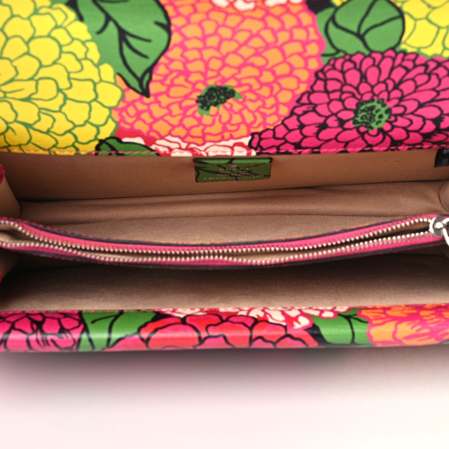 Gucci X KEN SCOTT New Shangai Calfskin Pomponica Print Small Dionysus Shoulder Bag Multicolor 4 of 9