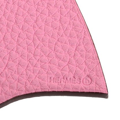 Hermes Togo Epsom Petit H Heart Bag Charm GM 5P Pink Bleu Electrique 4 of 5
