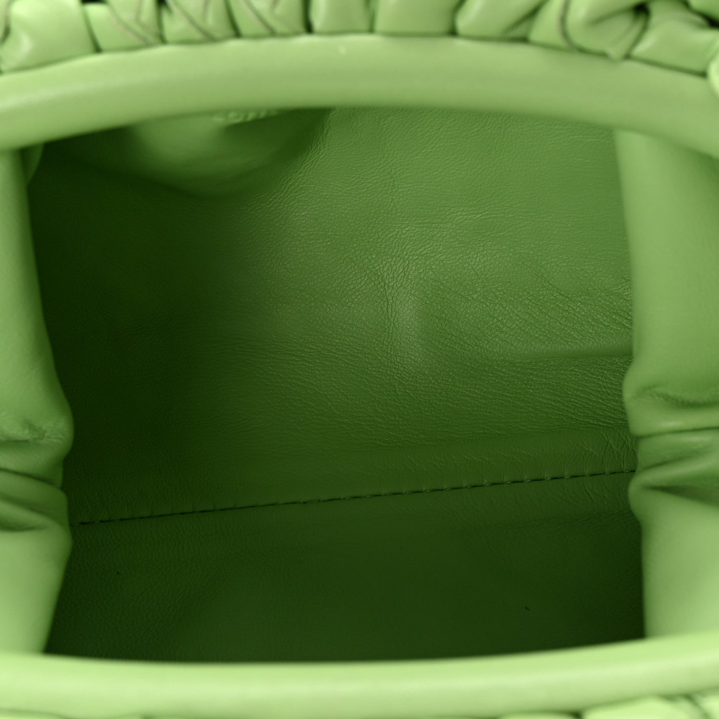 Nappa Intrecciato The Mini Pouch Pistachio