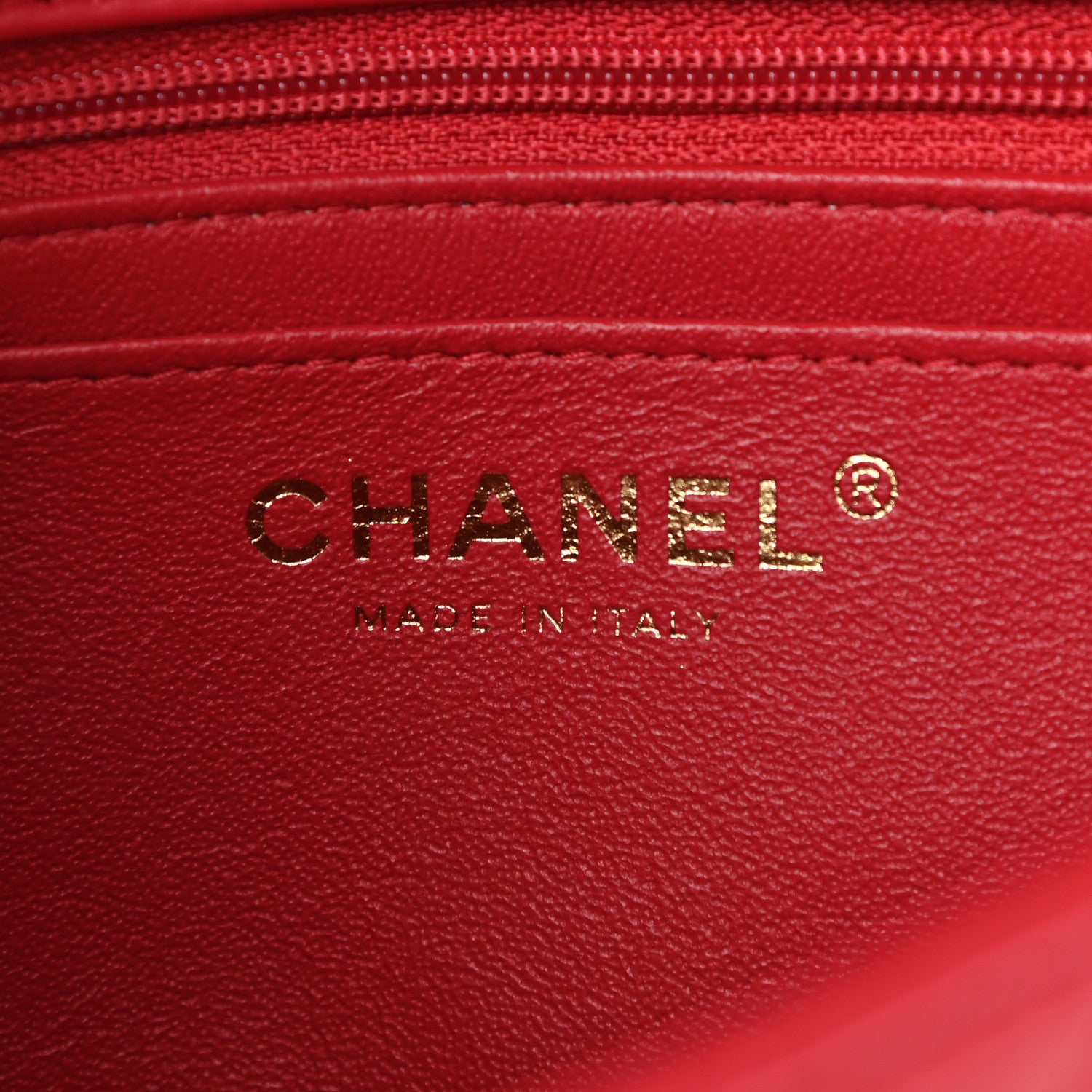 Chanel Lambskin Quilted Mini Top Handle Rectangular Flap Red 6 of 12