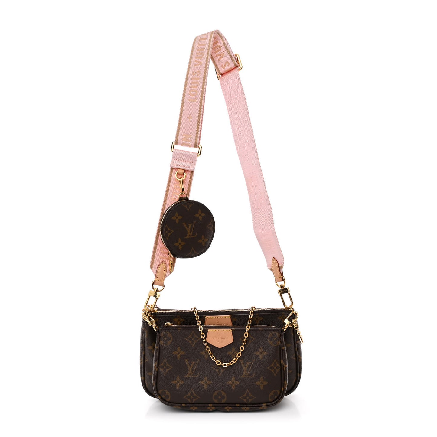Monogram Multi Pochette Accessories Rose Clair