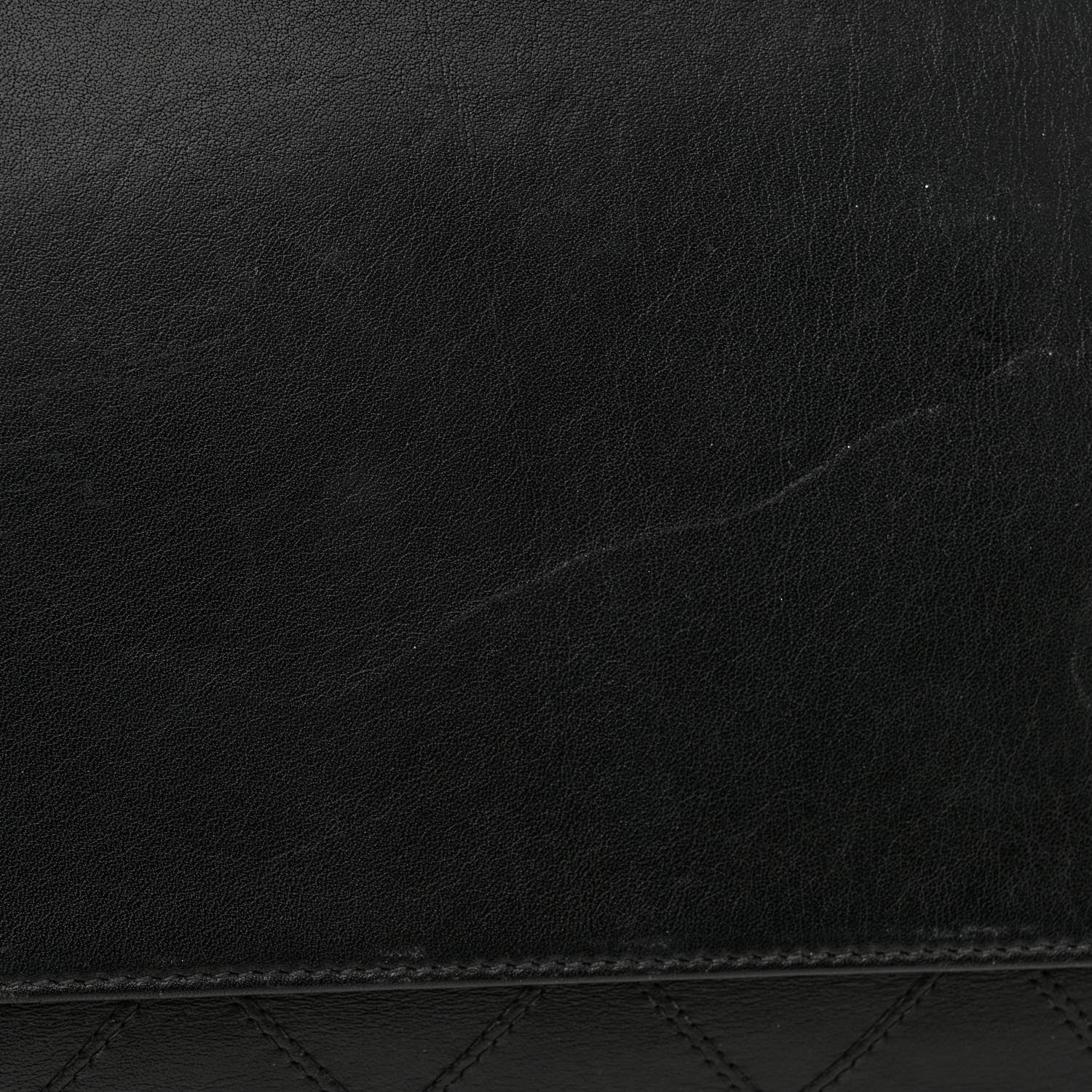 Chanel Calfskin Stitched XL Weekender Black 15 of 15