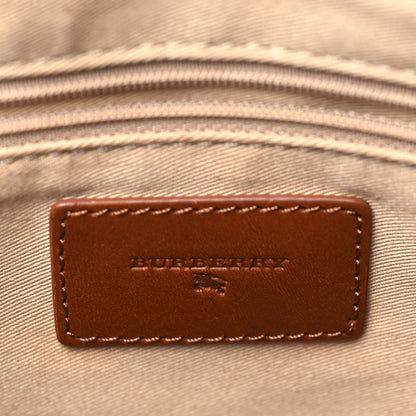 Burberry Canvas Calfskin Two Tone Tote Bag Tan 6 of 9