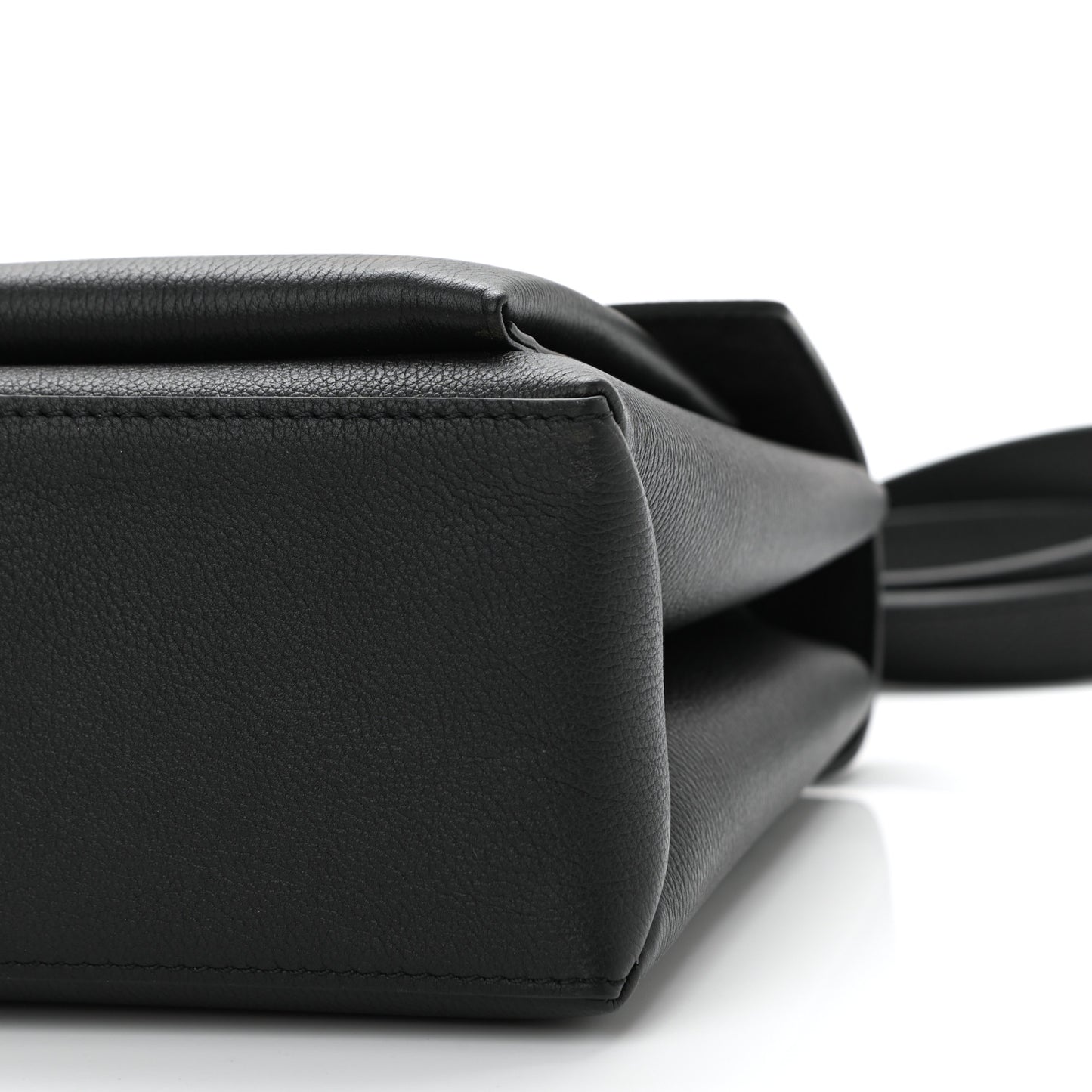 Soft Calfskin My Lockme Top Handle Black