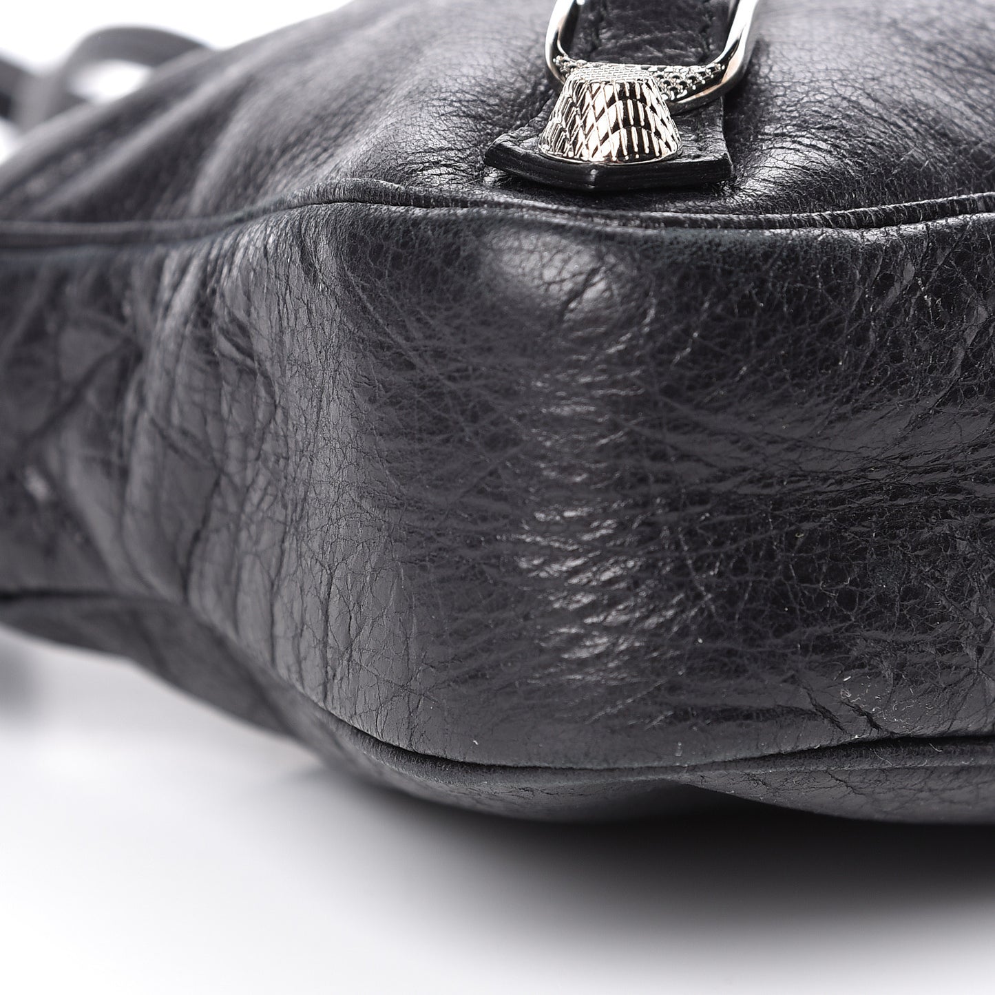 Agneau Giant 12 Silver Hardware Hip Black