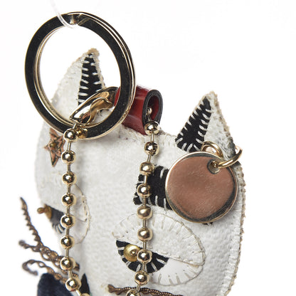 Gucci GG Supreme Monogram Animal Key Charm White 4 of 6