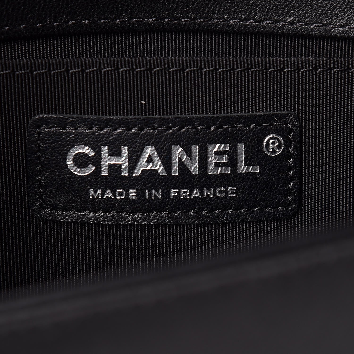 Chanel Lambskin Iridescent PVC Chevron Quilted Medium Boy Flap Black Silver 8 of 11