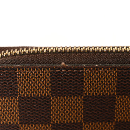 Louis Vuitton Damier Ebene Clemence Wallet Rose Ballerine 11 of 11