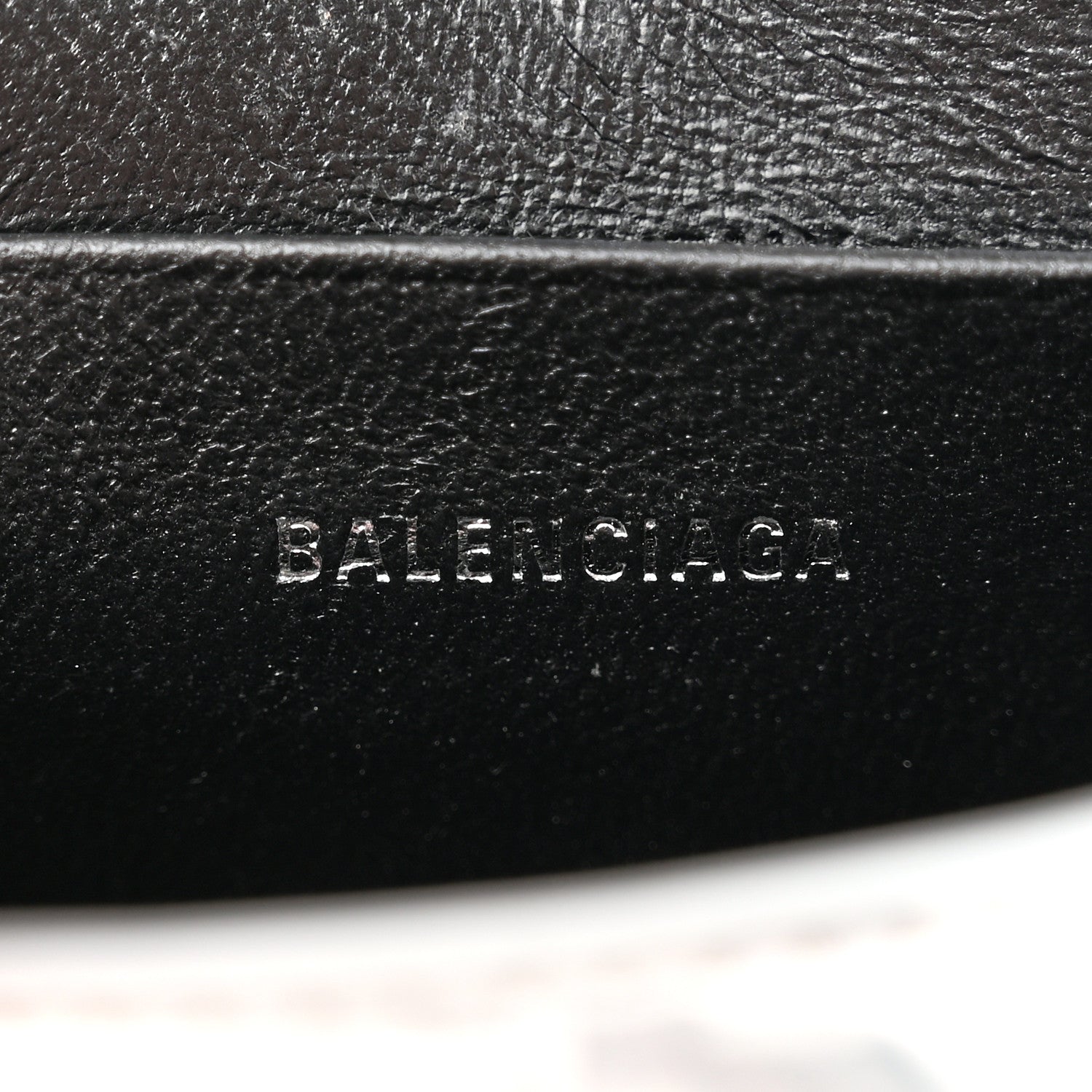 Balenciaga Metallic Calfskin Crocodile Embossed Hourglass Top Handle Bag Mini Silver 6 of 10