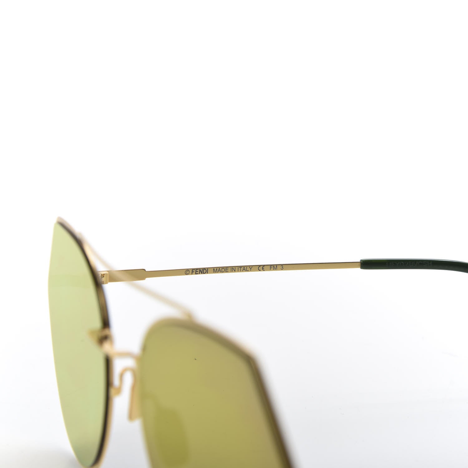 Fendi Metal Geometric Sunglasses FF 0194/S Gold 5 of 7