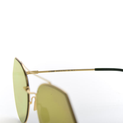 Fendi Metal Geometric Sunglasses FF 0194/S Gold 5 of 7