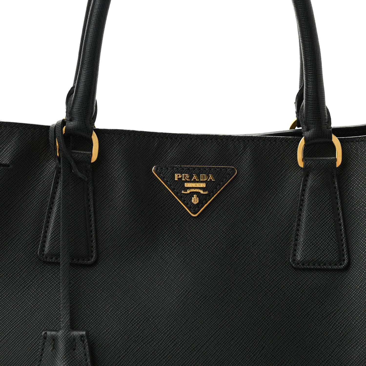 Prada Saffiano Lux Large Tote Black 8 of 10