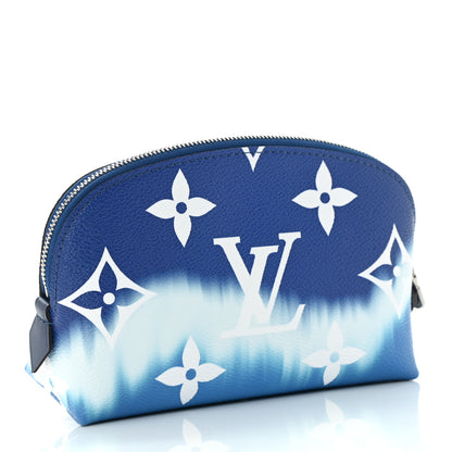 Louis Vuitton Monogram Giant Escale Cosmetic Pouch Blue 3 of 8