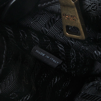 Prada Soft Calf Pleated Hobo Black 7 of 8