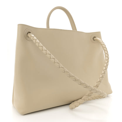 Bottega Veneta Silky Calfskin Medium Andiamo Shoulder Bag Butterscotch 3 of 10