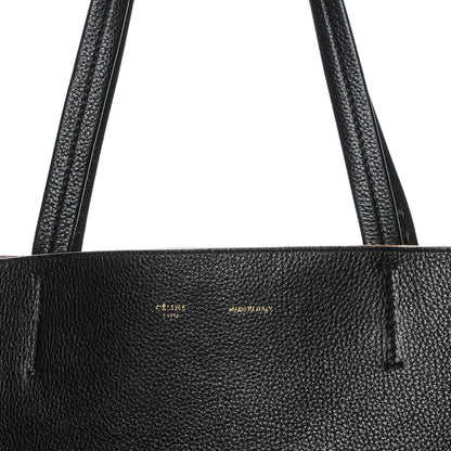 Celine Grained Calfskin Medium Horizontal Cabas Phantom Black 6 of 9