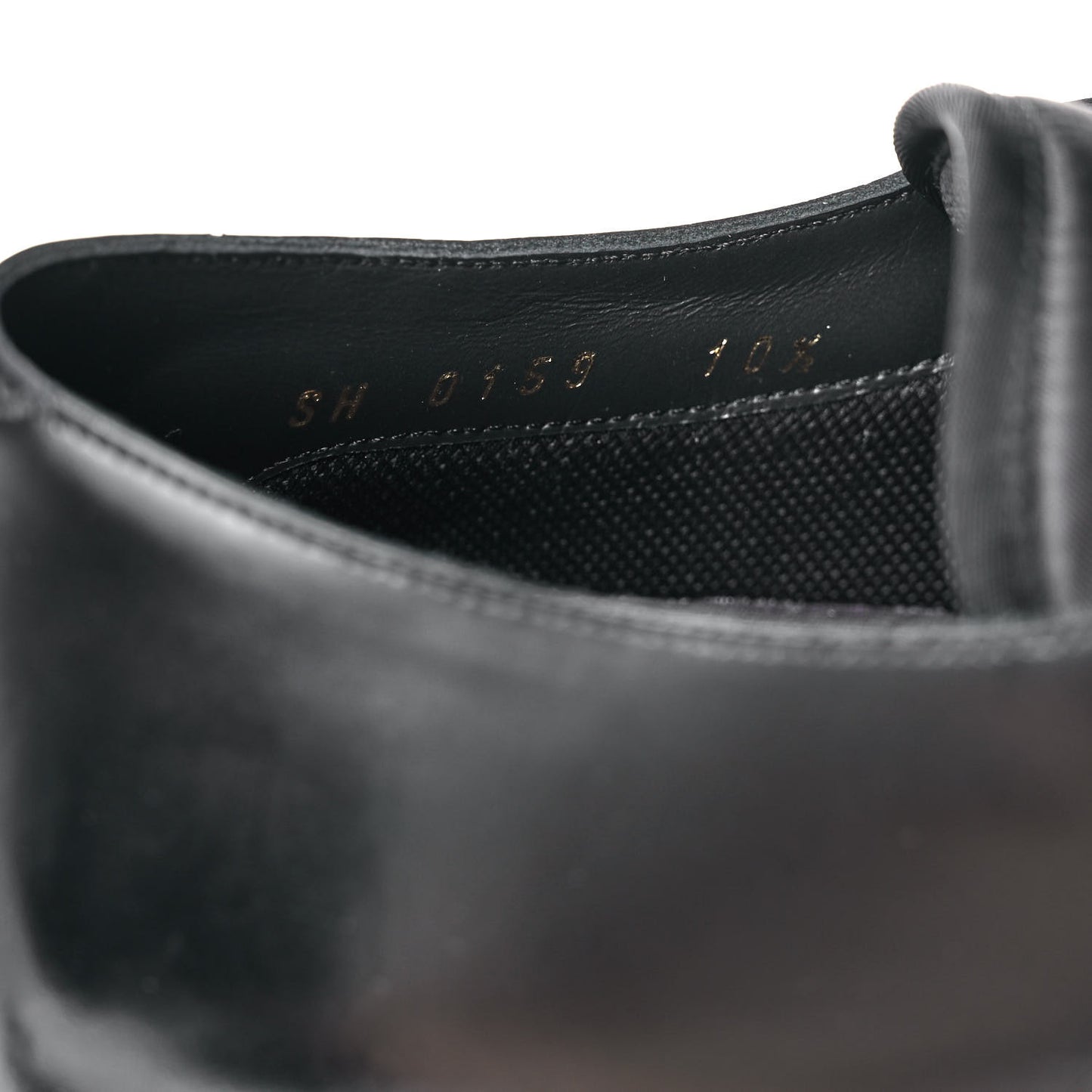 Calfskin Mens Formal Derby Shoes 10.5 Black