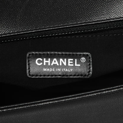 Chanel Caviar Quilted New Medium Boy Flap So Black 6 of 8