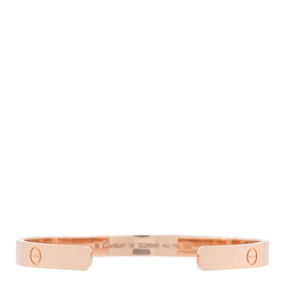 Cartier 18K Pink Gold LOVE Cuff Bracelet 18 2 of 4