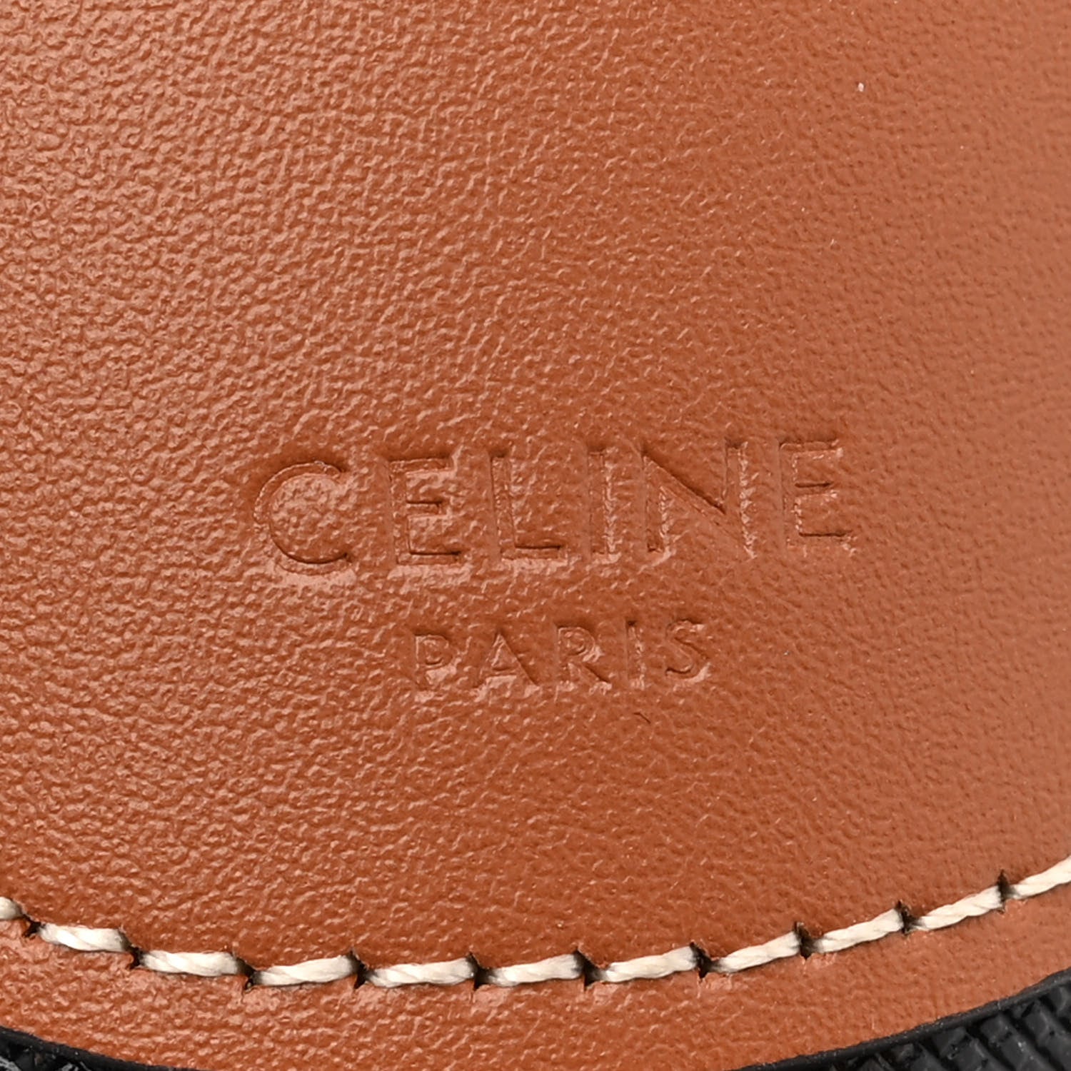 Celine Calfskin Triomphe Canvas Heloise Shoulder Bag Tan 6 of 11