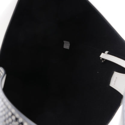 Celine Shiny Smooth Calfskin Small Twisted Cabas White Black 6 of 7