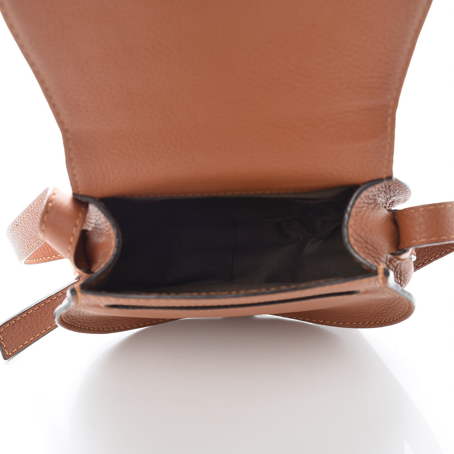 Calfskin Mini Marcie Round Crossbody Bag Tan