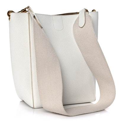 Celine Soft Grained Calfskin Small Sangle Bucket Bag White 2 of 10