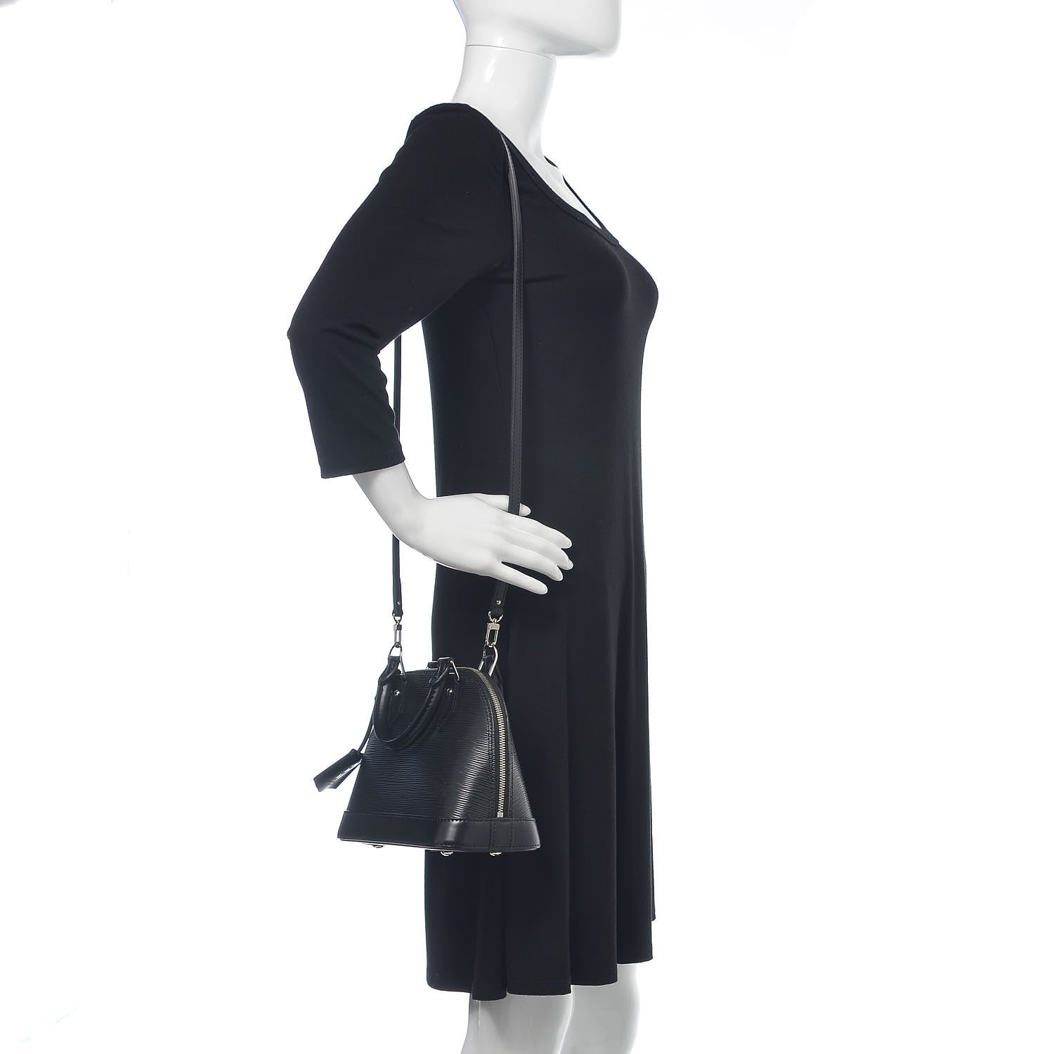 Louis Vuitton Epi Alma BB Black 2 of 10