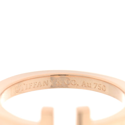 Tiffany 18K Rose Gold T Square Ring 59 8.75 5 of 5