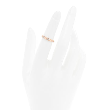 Cartier 18K Pink Gold Diamond 2.6mm LOVE Paved Band Ring 49 5 2 of 4