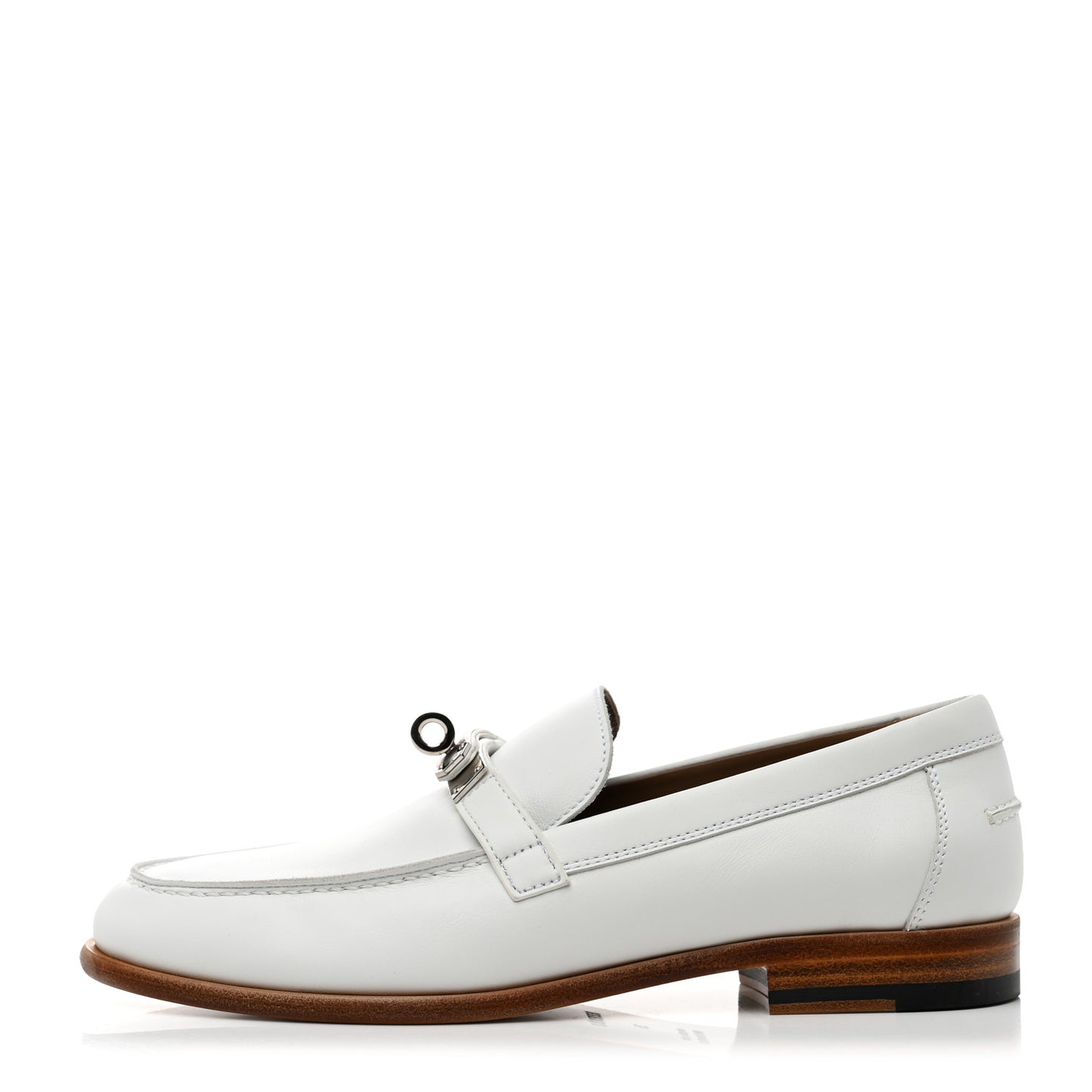 Calfskin Womens Destin Loafer 36 White